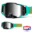 100% ARMEGA Clark MX Goggles - Silver Flash Mirror Lens