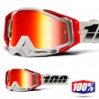 100% THE RACECRAFT Suez MX Goggles - Red Mirror Lens