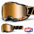 100% ACCURI2 Tarmac Motocross Goggles - Mirror True Gold Lens