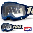 100% ACCURI2 YOUTH Deepmarine Motocross Goggles - Clear Lens