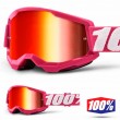 100% STRATA2 Fletcher Motocross Goggles - Mirror Red Lens