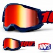 100% STRATA2 Masego Motocross Goggles - Mirror Red Lens