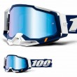 100% RACECRAFT2 Concordia Motocross Goggles - Mirror Blue Lens
