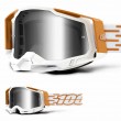 100% RACECRAFT2 Mayfair Motocross Goggles - Mirror Silver Lens