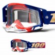 100% RACECRAFT2 United Motocross Goggles - Clear Lens