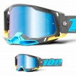 100% RACECRAFT2 Trinidad Motocross Goggles - Mirror Blue Lens