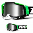 100% RACECRAFT2 Kalkuta Motocross Goggles - Mirror Silver Lens