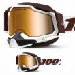 100% RACECRAFT2 SNOW Snowbird Snowmobile Goggles - Mirror True Gold Vented Dual Lens