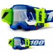 100% ACCURI 2 FORECAST Blue Motocross Goggles - Clear Lens - Online Sale