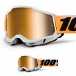 100% ACCURI 2 Shiv Motocross Goggle - Mirror True Gold Lens - Online Sale