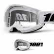 100% STRATA 2 White Motocross Goggles - Clear Lens - Sale