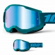 100% STRATA 2 Stone Motocross Goggles - Mirror Blue Lens - Sale