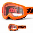 100% STRATA 2 Junior Neon Orange Motocross Goggles - Clear Lens - Sale