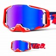 100% ARMEGA Morpho MX Goggle - HiPER Blue Mirror Lens - Sale