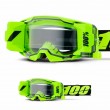 100% ARMATIC FORECAST Neon Yellow MX Goggle - Clear Lens - Sale