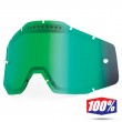 100% Goggles Lens - Mirror Green Vented Dual