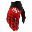 100% AIRMATIC Youth Motocross Gloves - Red Black