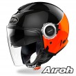 Airoh HELIOS Fluo Open Face Motorcycle Helmet - Orange