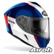 Airoh SPARK Flow Full Face Motorcycle Helmet - Blue Red