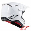 Alpinestars SUPERTECH S-M10 Solid Dirt Bike Helmet - White Gloss