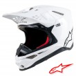 Alpinestars SUPERTECH S-M10 Solid Dirt Bike Helmet - White Gloss