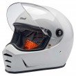 Biltwell LANE SPLITTER Motorcycle Helmet - Gloss White - Sale