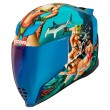 Icon AIRFLITE Pleasuredome 4 Motorcycle Helmet - Blue - Sale