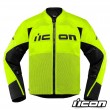 Icon CONTRA2 Motorcycle Jacket - Hi Viz