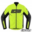 Icon HOOLIGAN Motorcycle Jacket - Hi-Viz