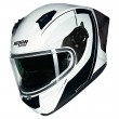 Nolan N60-6 SPORT Mesmerico 341 Motorcycle Helmet - White Black - Sale