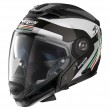 Nolan N70-2 GT N-COM Jetpack 64 Mororcycle Helmet - Metal Black White Tricolor - Sale