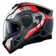 Nolan N80-8 N-COM Starscream 35 Motorcycle Helmet - Flat Black White Red