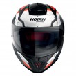 Nolan N80-8 N-COM Starscream 35 Motorcycle Helmet - Flat Black White Red