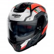 Nolan N80-8 N-COM Starscream 35 Motorcycle Helmet - Flat Black White Red
