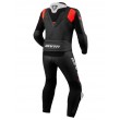 REV'IT! ARGON 2 Two Pieces Motorcycle Leather Suit - Black Neon Red - Online Sale