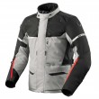 REV'IT! OUTBACK 4 H2O Motorcycle Jacket - Silver Black - Sale