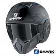 Shark STREET-DRAK Hurok Mat Open Face Helmet - Black Blue Black