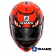 Shark SPARTAN Replica Lorenzo Austrian GP Mat Full Face Helmet - Red Black Red