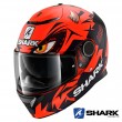 Shark SPARTAN Replica Lorenzo Austrian GP Mat Full Face Helmet - Red Black Red