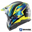 Shark VARIAL Replica Tixier Off Road Helmet - Black Blue Yellow