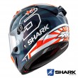 Shark RACE-R PRO Replica Zarco 2019 Full Face Motorcycle Helmet - Blue White Orange
