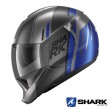 Shark EVOJET Vyda Mat Flip Up Helmet - Anthracite Blue Black