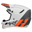 Thor REFLEX CUBE Dirt Bike Helmet - Light Grey Red Orange