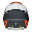 Thor REFLEX CUBE Dirt Bike Helmet - Light Grey Red Orange