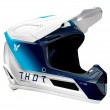 Thor YOUTH FLEET STORM Dirt Bike Helmet - White Navy - Sale
