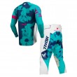 Thor YOUTH LAUNCHMODE BLEACH Motocross Kit - White Aqua - Sale
