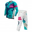 Thor YOUTH LAUNCHMODE BLEACH Motocross Kit - White Aqua - Sale