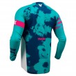 Thor LAUNCHMODE BLEACH Motocross Jersey - White Aqua - Sale