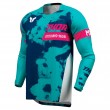 Thor LAUNCHMODE BLEACH Motocross Jersey - White Aqua - Sale
