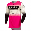 Thor SPORTMODE GEO Motocross Jersey - Vintage White Pink - Sale